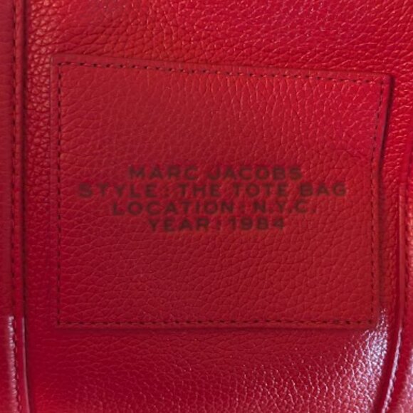 MARC JACOBS Large Red "The Tote Bag"  W/ Dust Bag - Picture 11 of 11